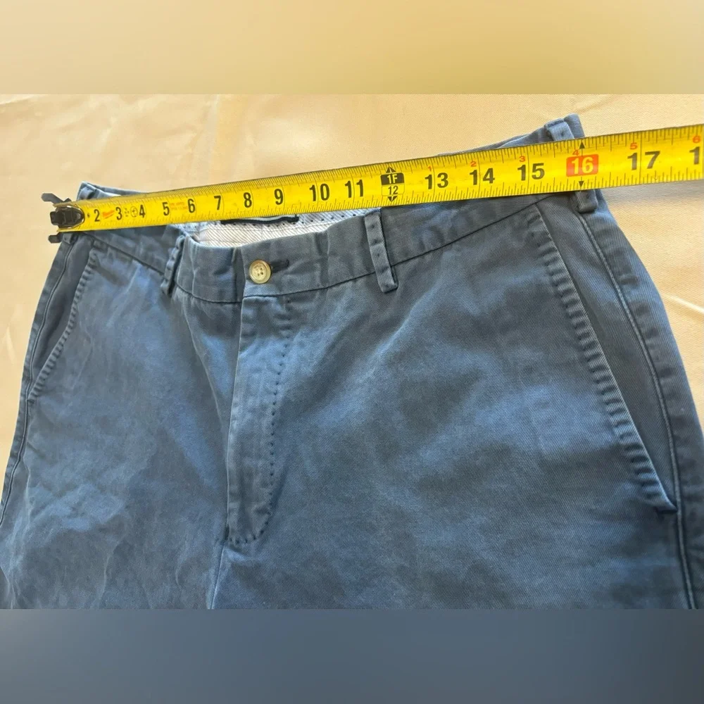 Peter Millar‎ Chino Shorts Men 34 Blue Pima Cotton